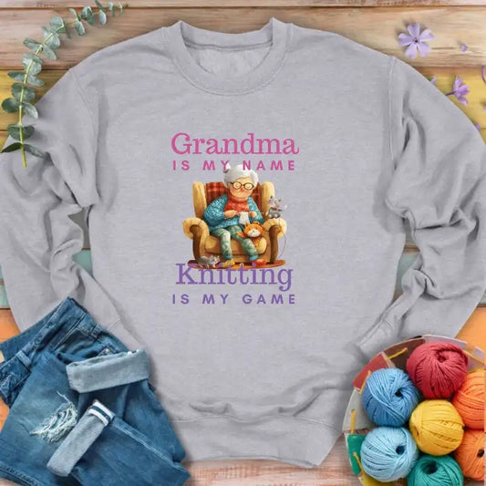 Knitting's My Game Sweatshirt