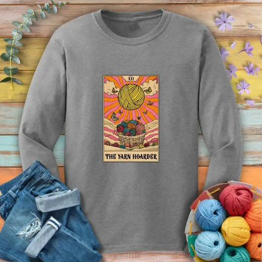 Yarn Hoarder Tarot Long Sleeve T-shirt