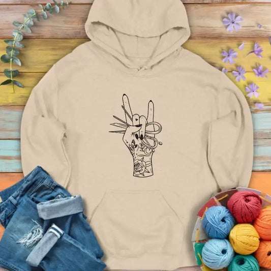 Rock & Knitting Hoodie