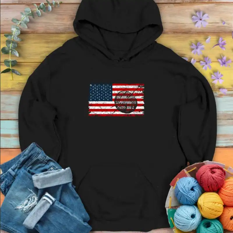 Knit Flag Hoodie