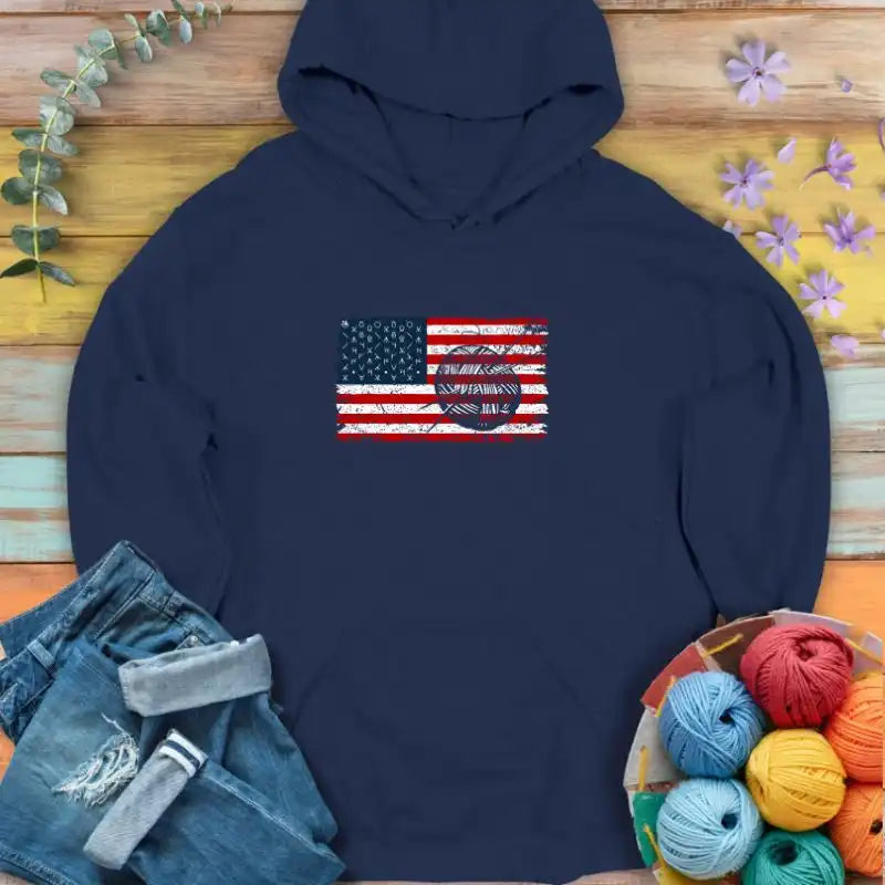 Knit Flag Hoodie