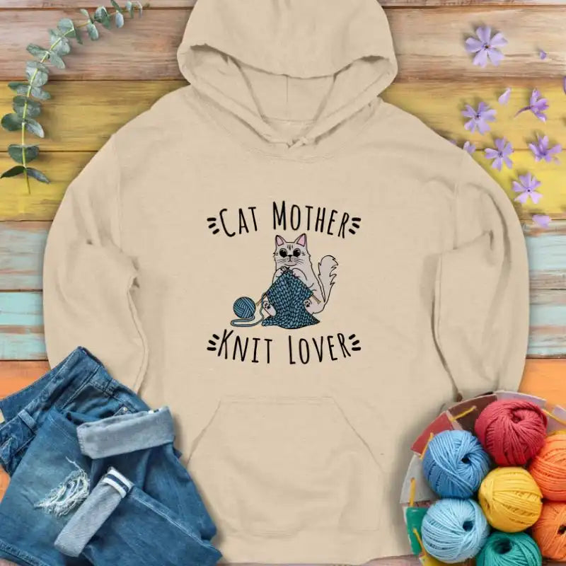 Cat & Knit Lover Hoodie