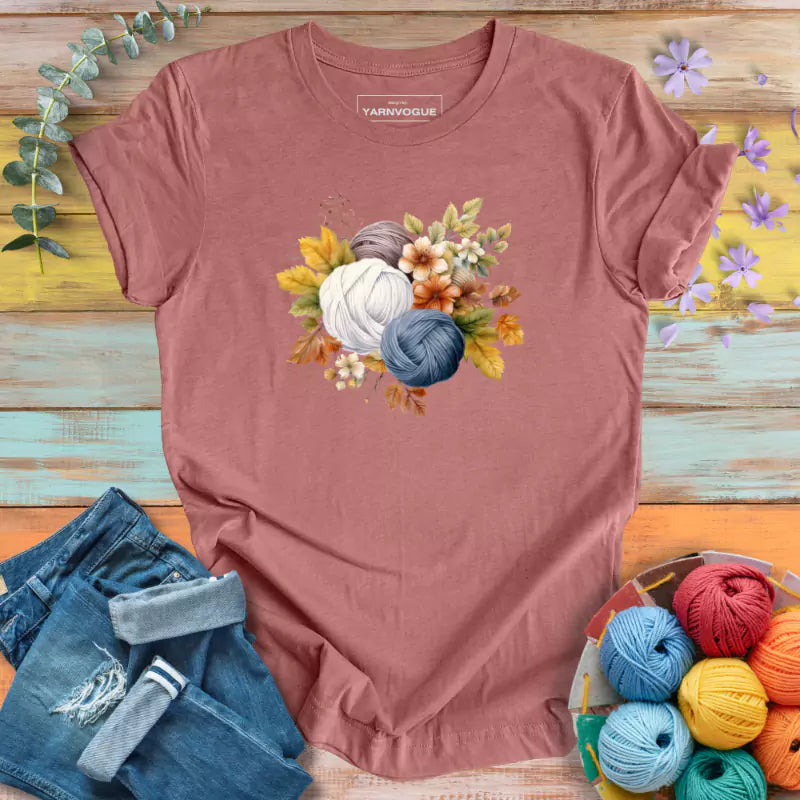 Autumn Yarn Bouquet T-shirt