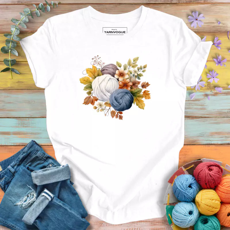 Autumn Yarn Bouquet T-shirt