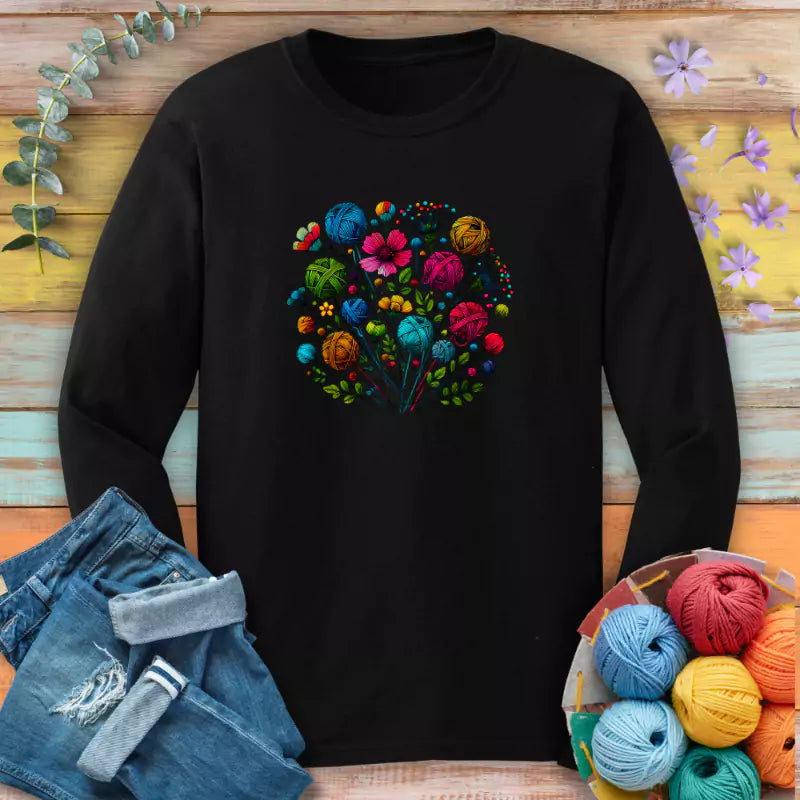 Blooming Yarn Long Sleeve T-shirt