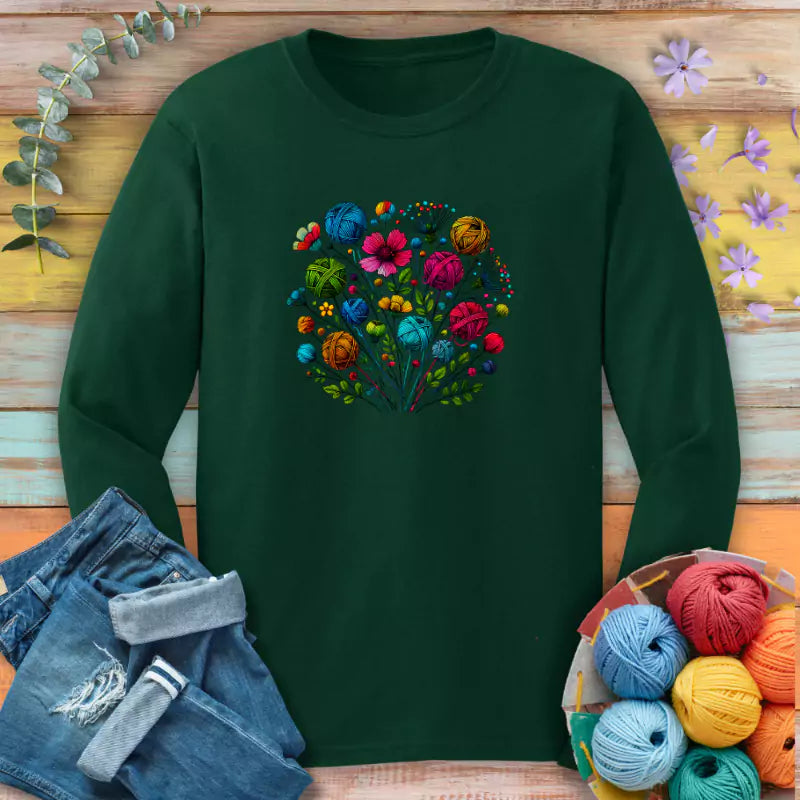 Blooming Yarn Long Sleeve T-shirt