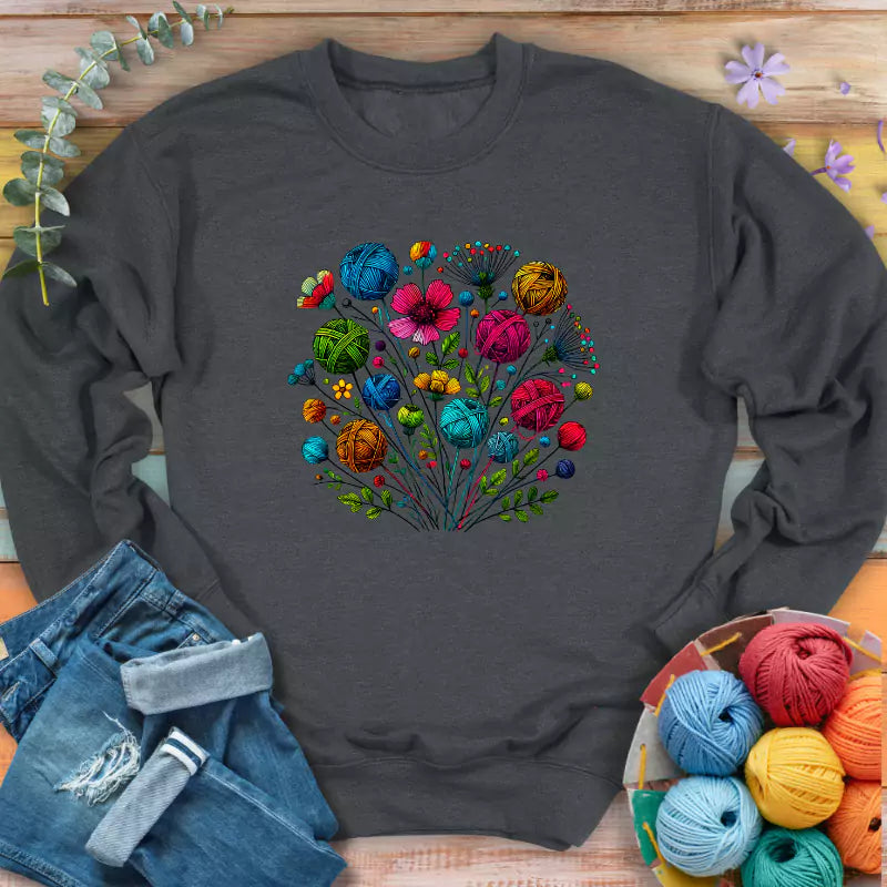 Blooming Yarn Sweatshirt