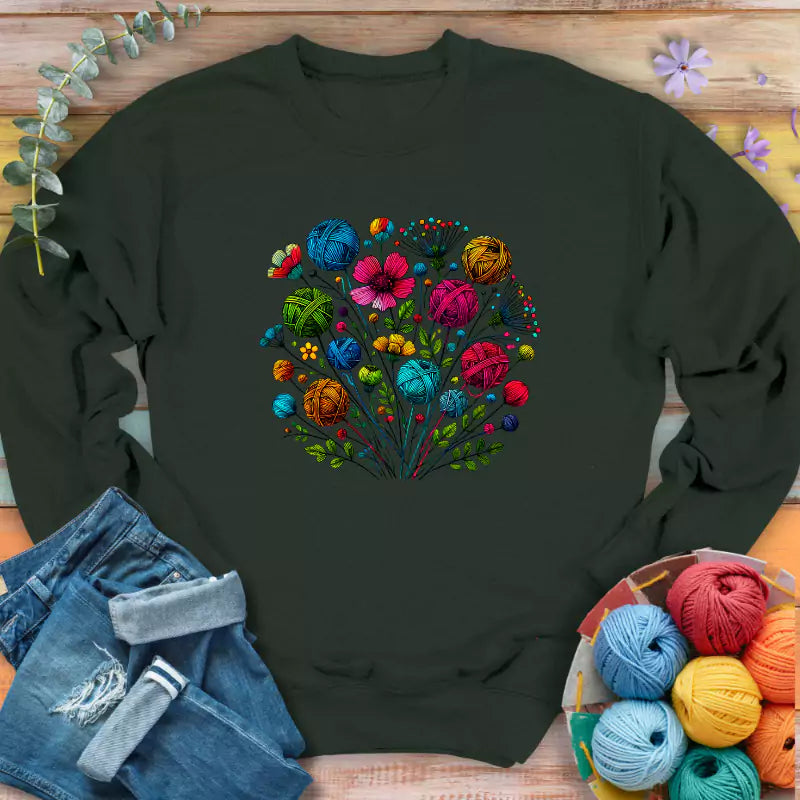 Blooming Yarn Sweatshirt