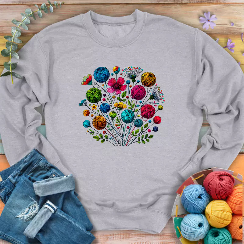 Blooming Yarn Sweatshirt