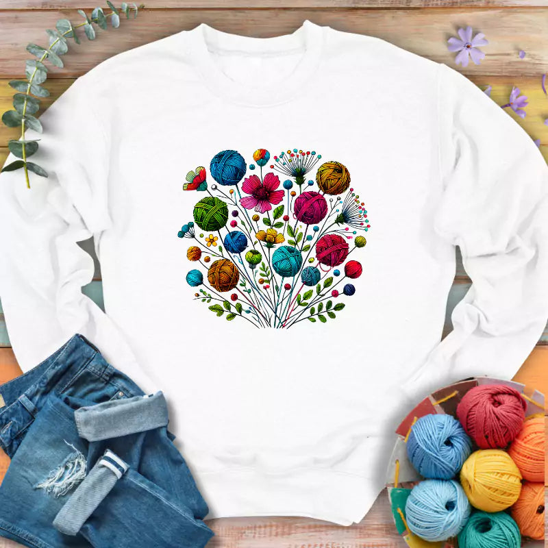 Blooming Yarn Sweatshirt