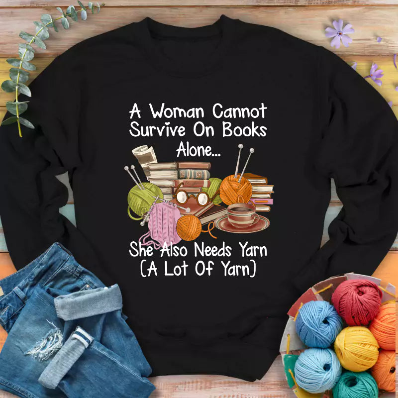 Books & Yarn Lover Sweatshirt