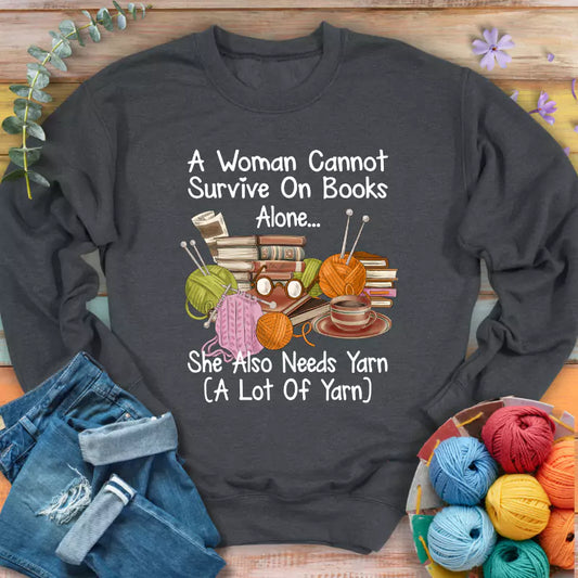 Books & Yarn Lover Sweatshirt