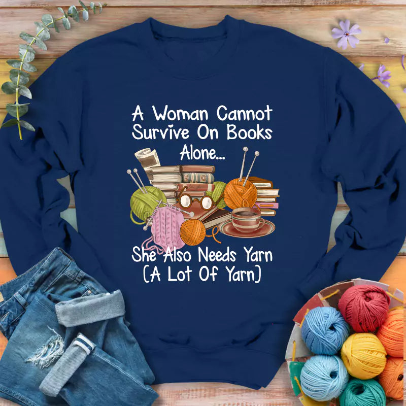 Books & Yarn Lover Sweatshirt