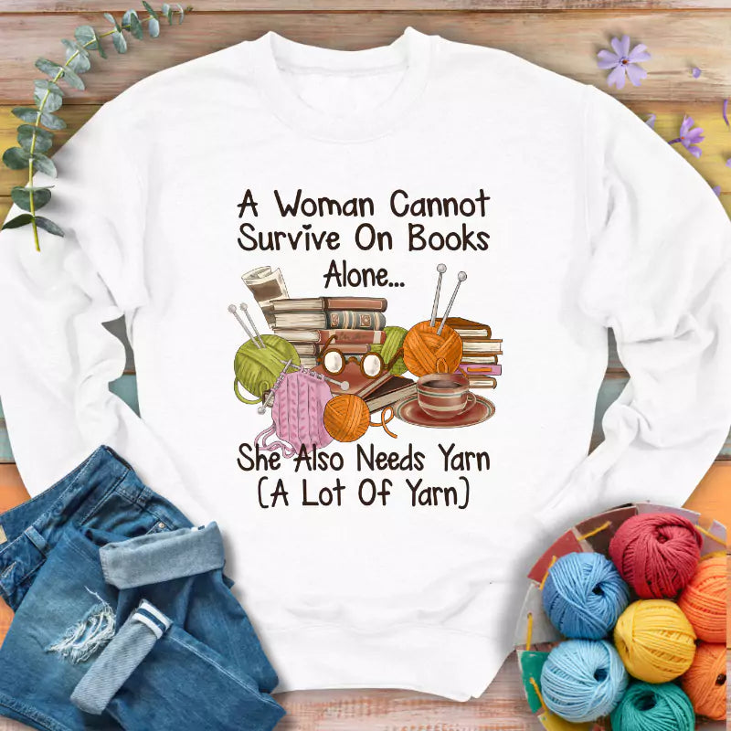 Books & Yarn Lover Sweatshirt