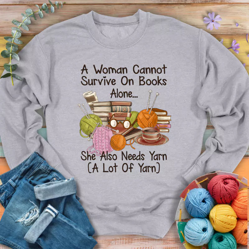 Books & Yarn Lover Sweatshirt