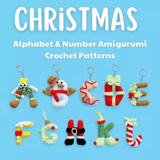 [PATTERN GIFT] Christmas ABCrochet - Alphabet & Number Pattern Digital Download