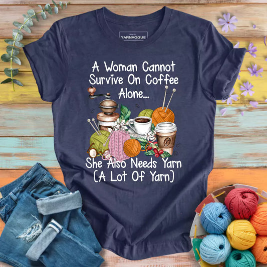 Coffee & Yarn Lover T-shirt