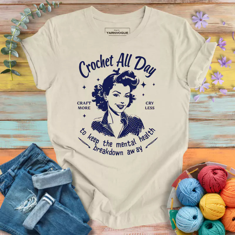 Craft More Cry Less T-shirt