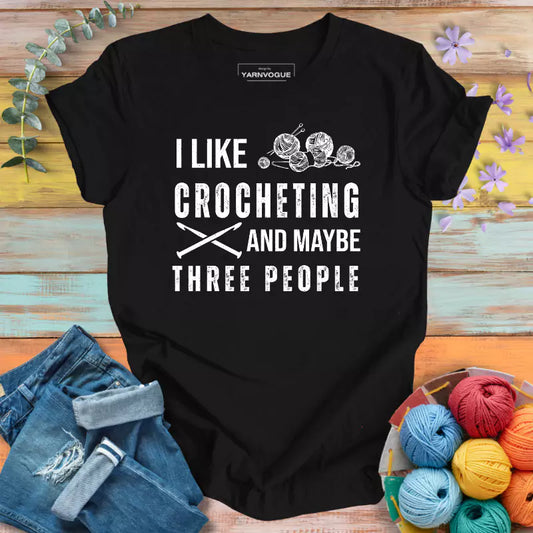 Crochet & 3 People T-shirt