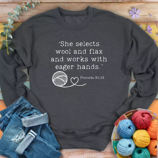 Crochet In Bible Sweatshirt