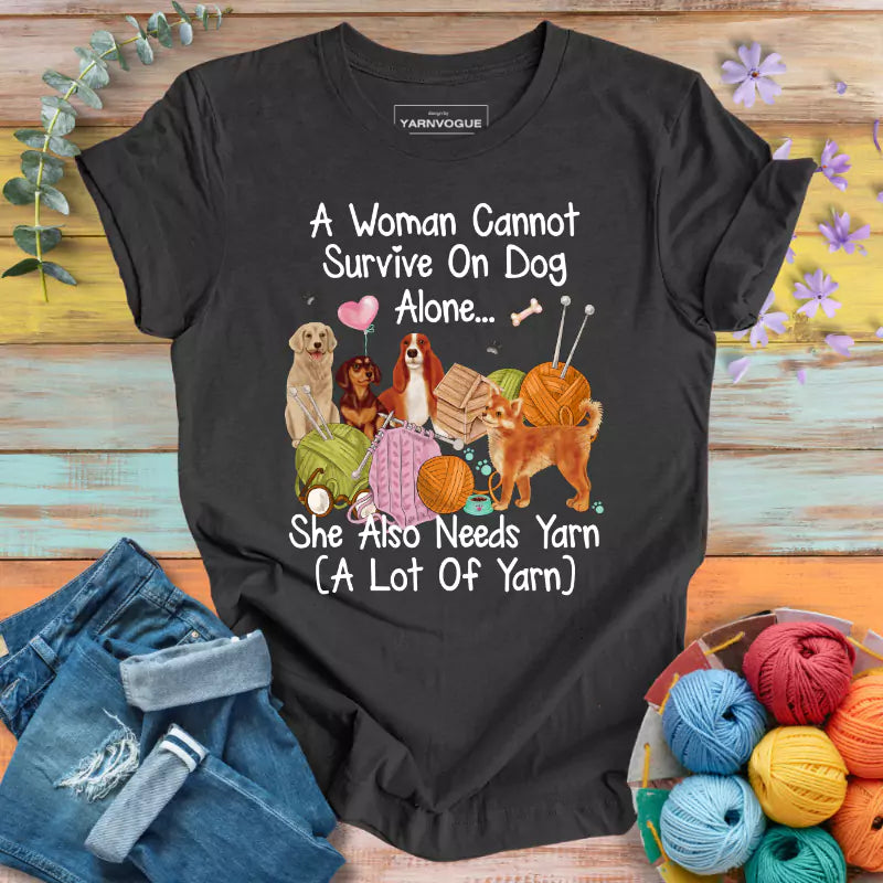 Dog & Yarn Lover T-shirt