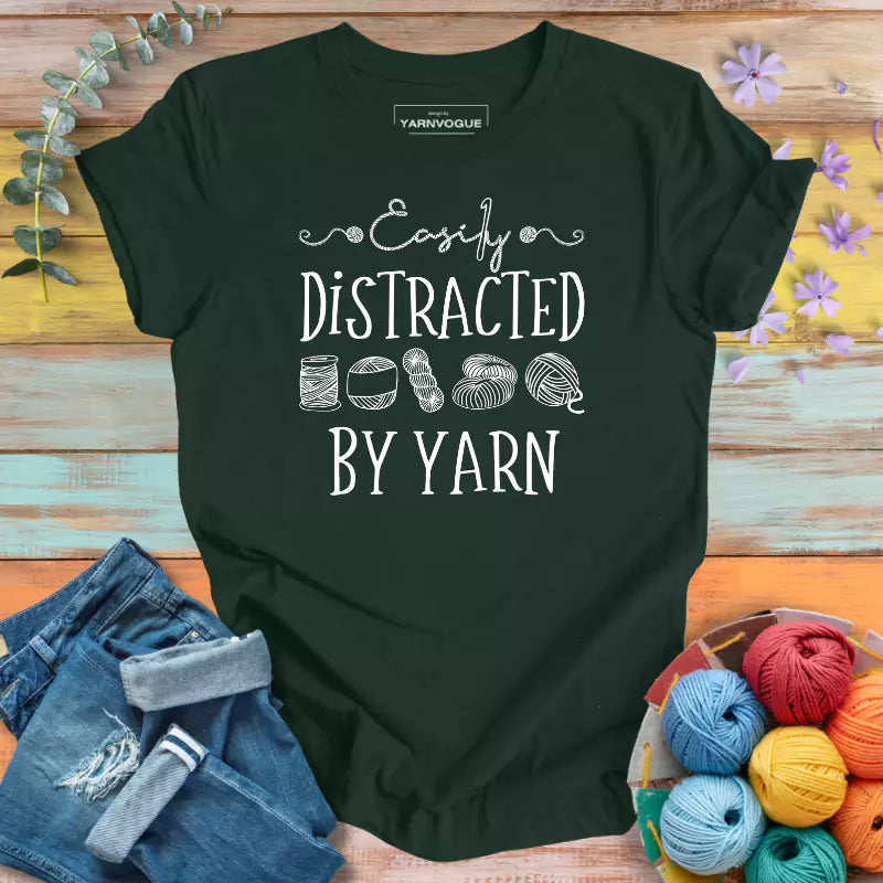 Distracted By Yarn T-shirt