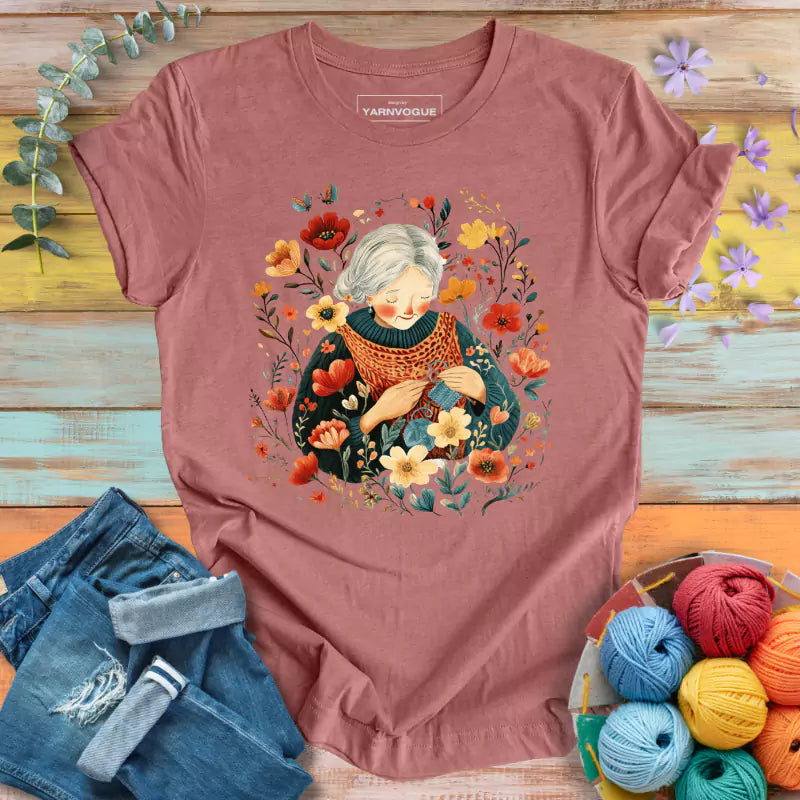 Grandma & Flowers T-shirt