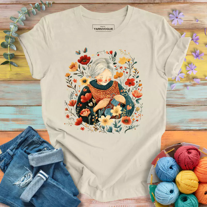 Grandma & Flowers T-shirt