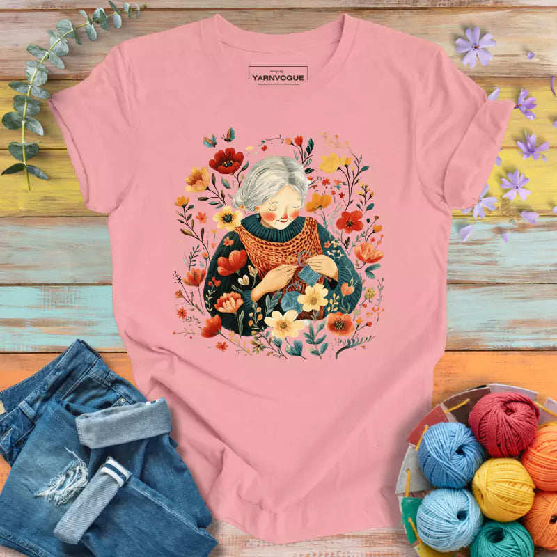 Grandma & Flowers T-shirt