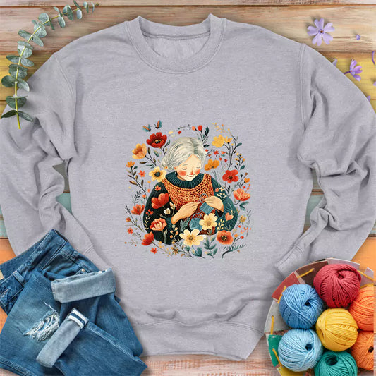 Grandma & Flowers Sweatshirt