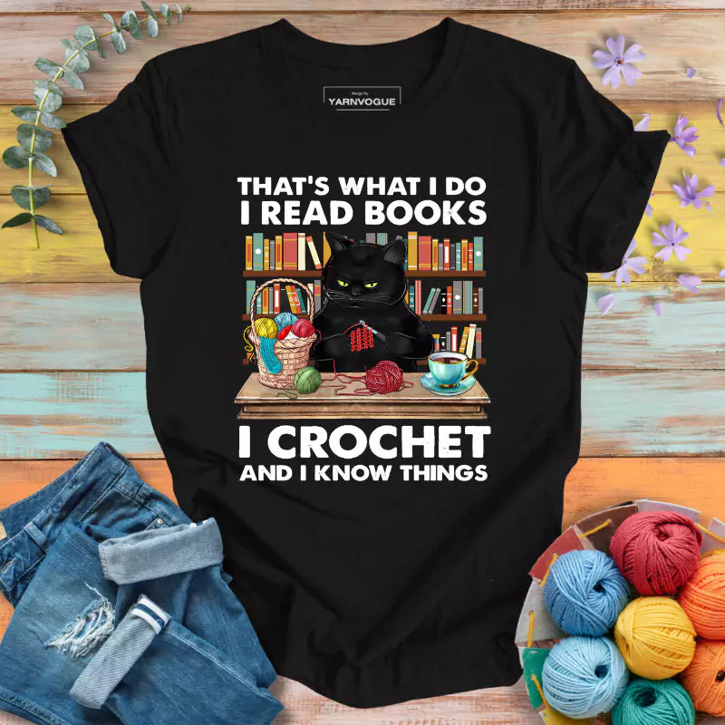 I Read & Crochet T-shirt