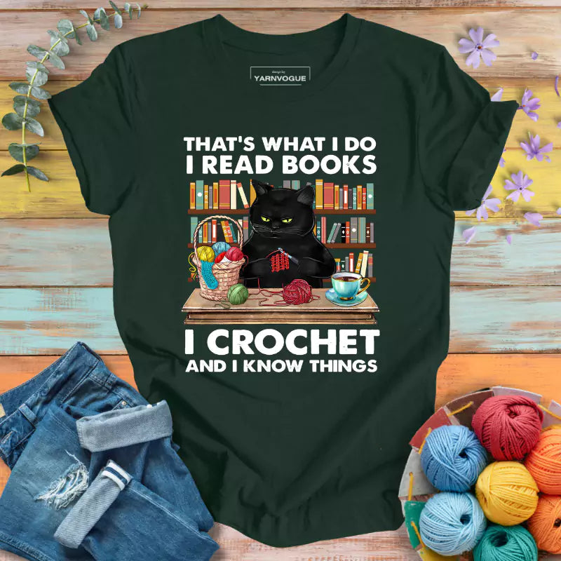 I Read & Crochet T-shirt