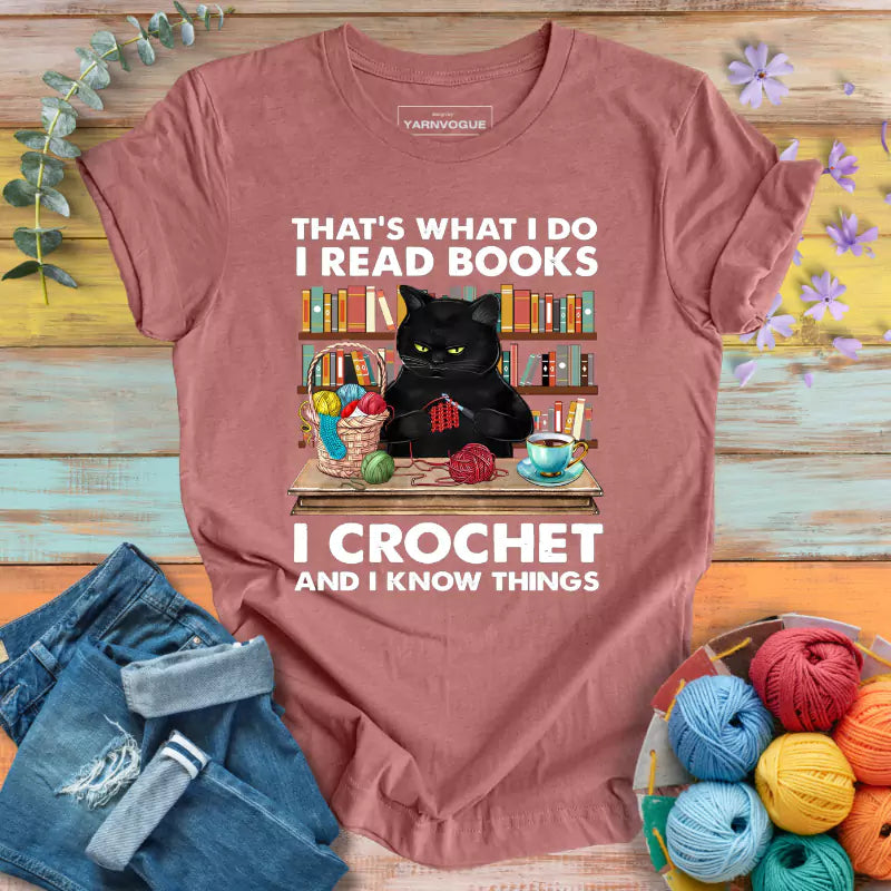 I Read & Crochet T-shirt