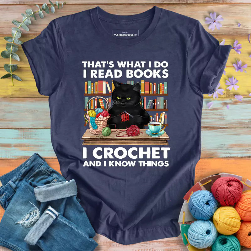 I Read & Crochet T-shirt