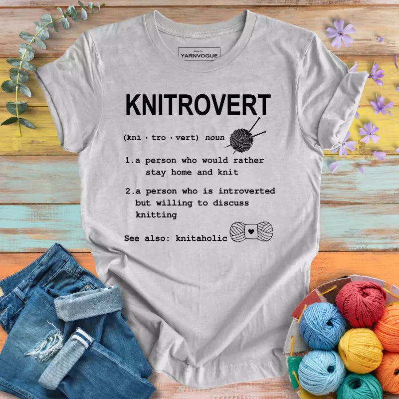 Knitrovert Definition T-shirt