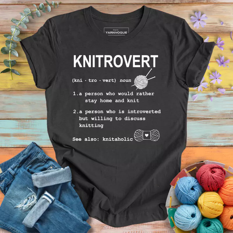 Knitrovert Definition T-shirt