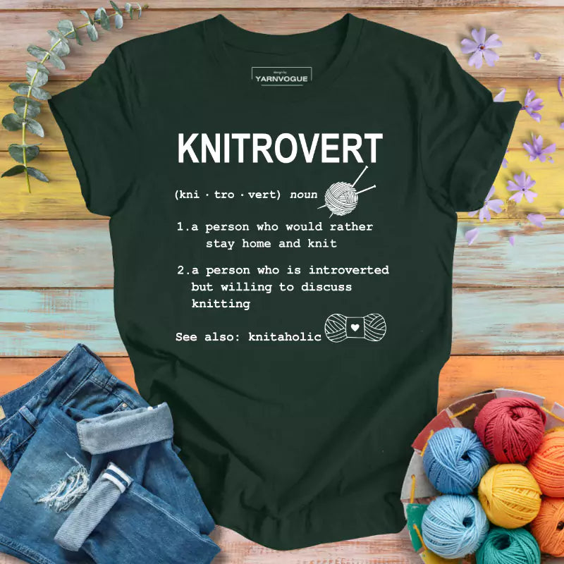 Knitrovert Definition T-shirt