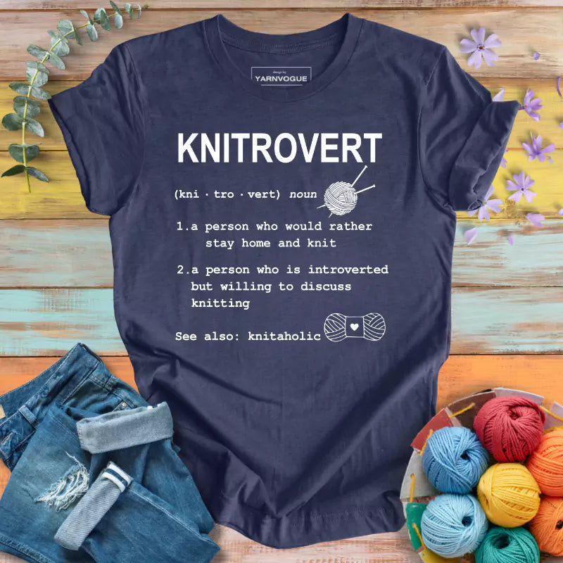 Knitrovert Definition T-shirt