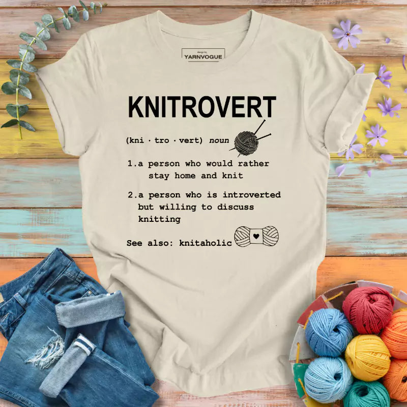 Knitrovert Definition T-shirt