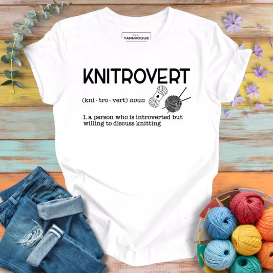 Knitrovert Definition T-shirt