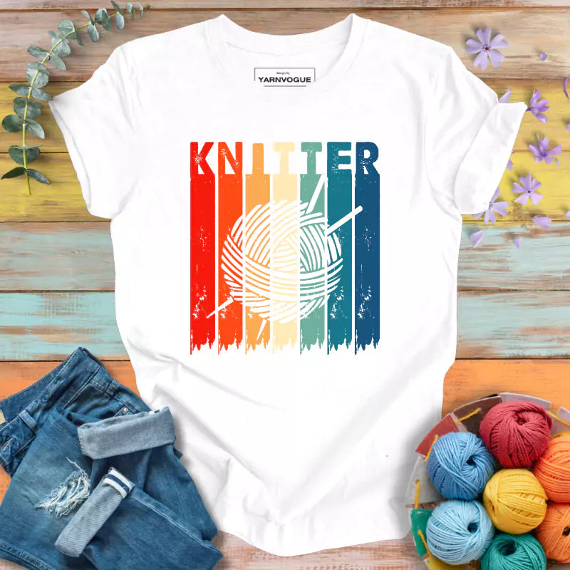 Knitter Rainbow T-shirt