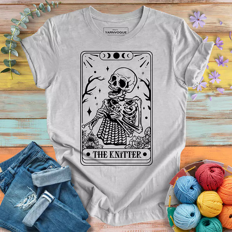 Knitter Tarot Card T-shirt