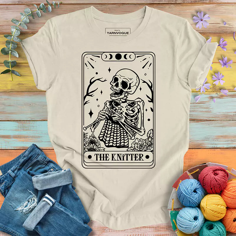 Knitter Tarot Card T-shirt