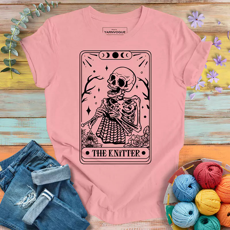 Knitter Tarot Card T-shirt