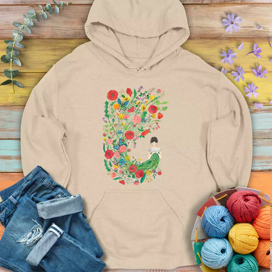 Knitting Flower Girl Hoodie