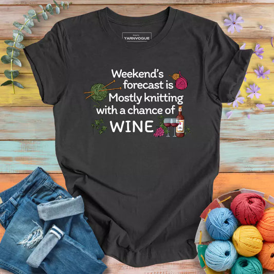 Knitting Forecast T-shirt