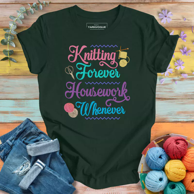 Knitting Forever T-shirt