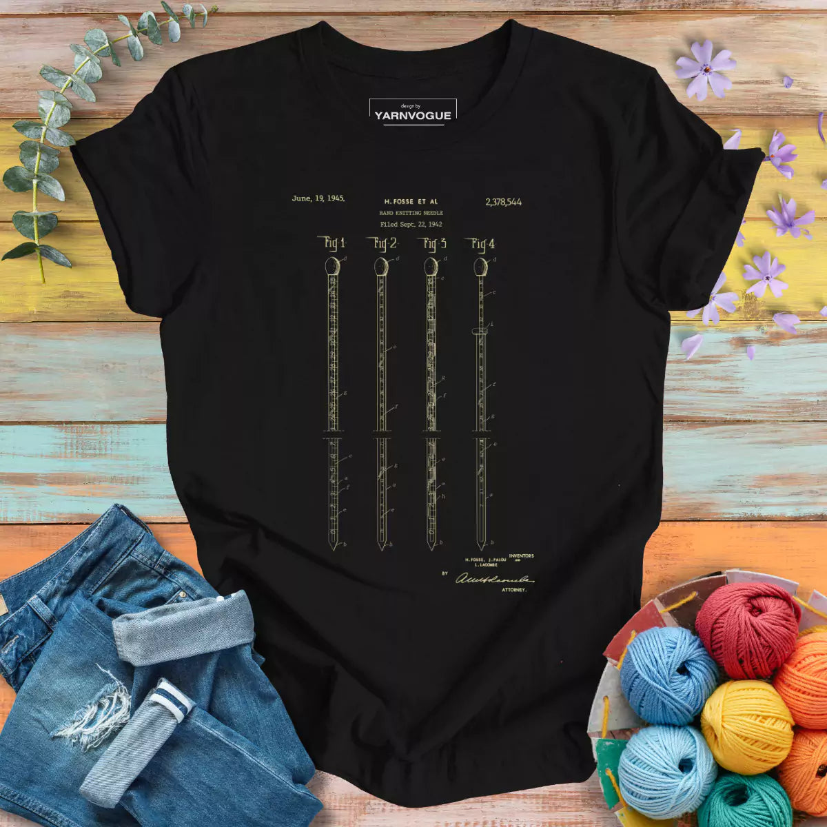 Knitting Needles T-shirt