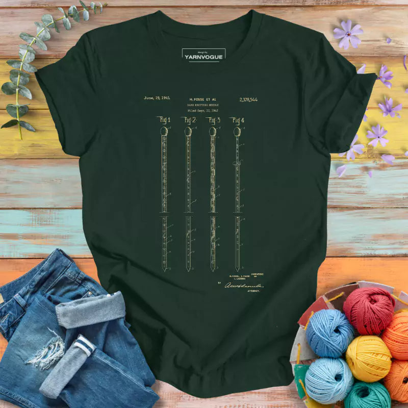 Knitting Needles T-shirt