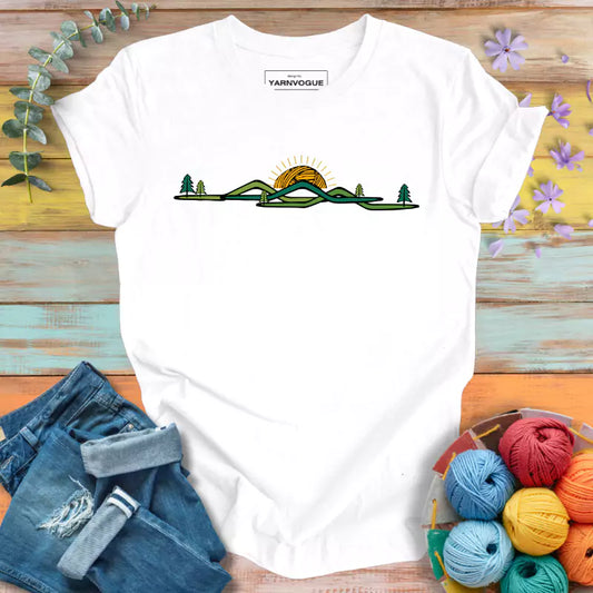 Knitting Sunrise T-shirt